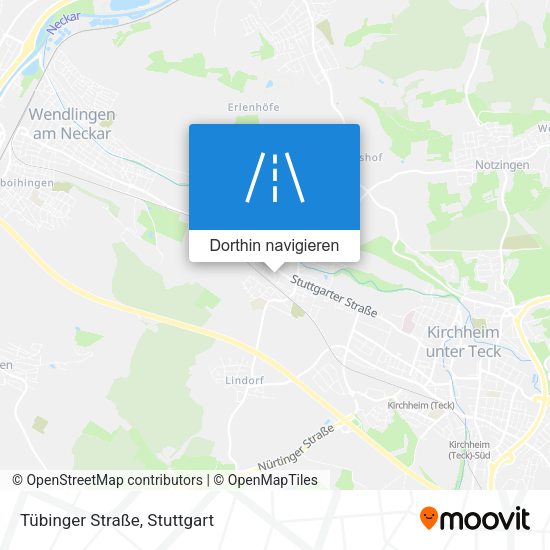 Tübinger Straße Karte