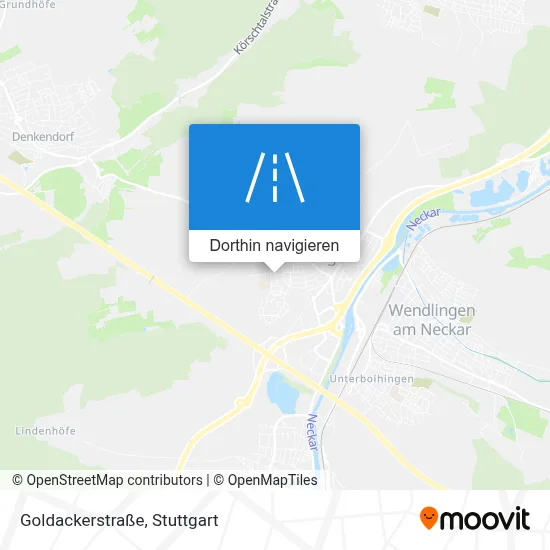 Goldackerstraße Karte
