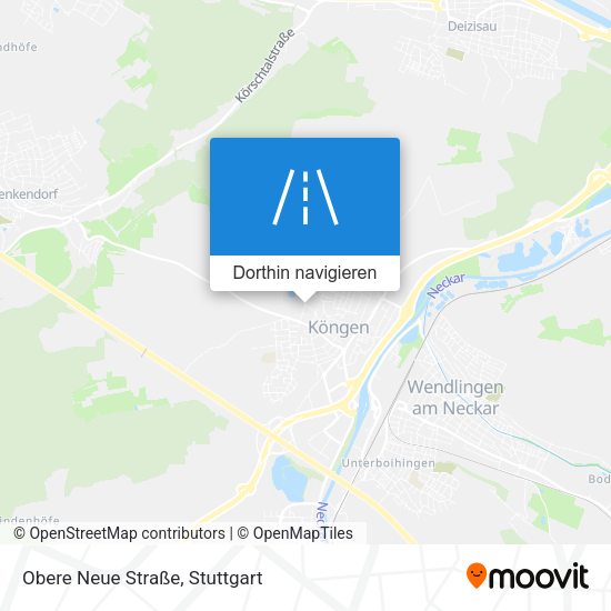 Obere Neue Straße Karte