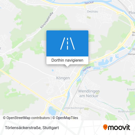 Törlensäckerstraße Karte