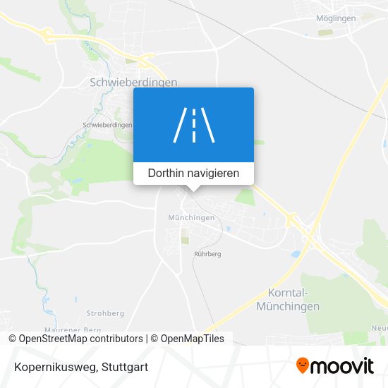 Kopernikusweg Karte