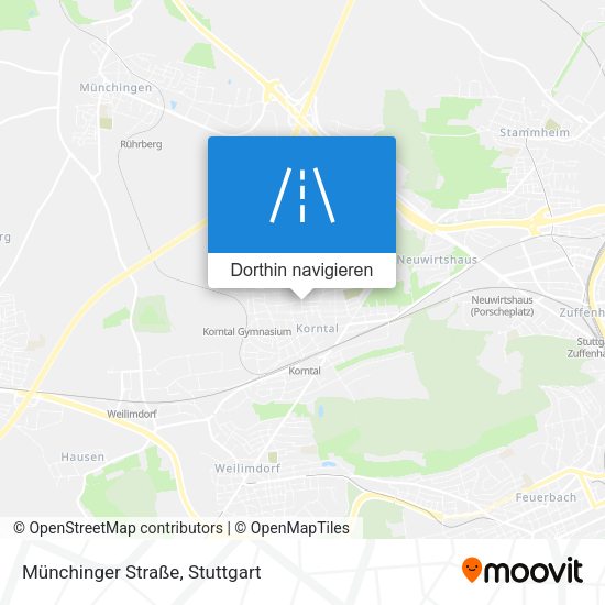 Münchinger Straße Karte