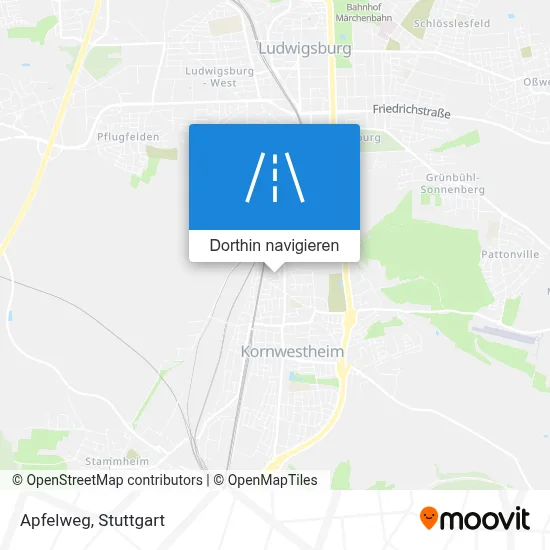 Apfelweg Karte