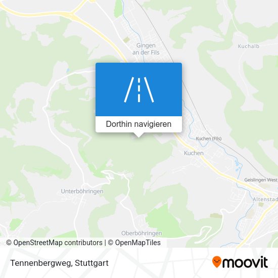 Tennenbergweg Karte