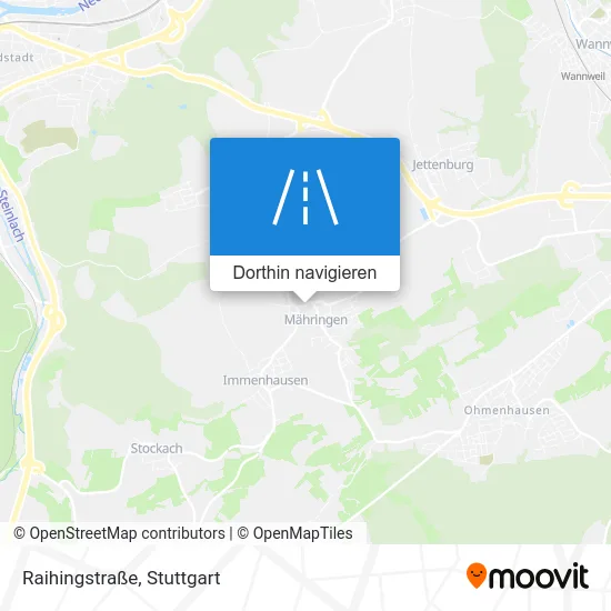 Raihingstraße Karte