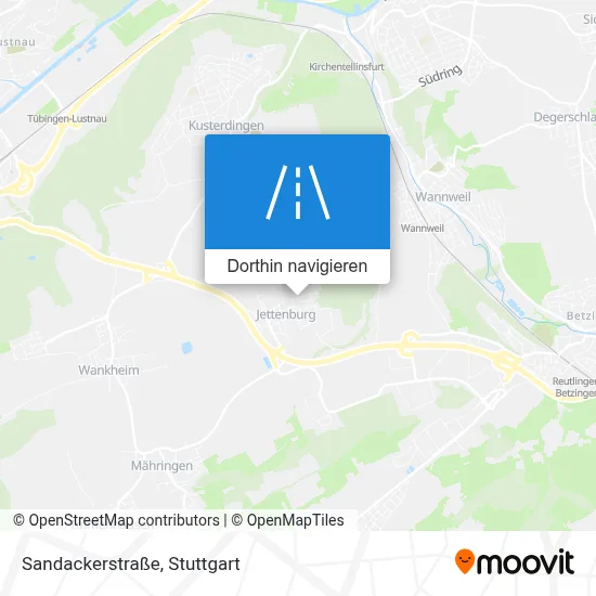 Sandackerstraße Karte