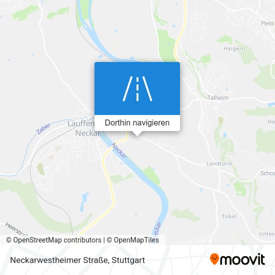 Neckarwestheimer Straße Karte