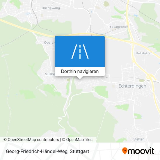 Georg-Friedrich-Händel-Weg Karte