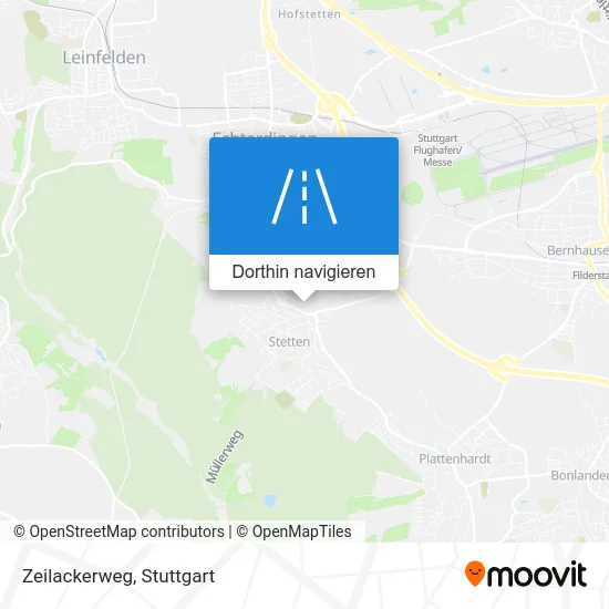 Zeilackerweg Karte