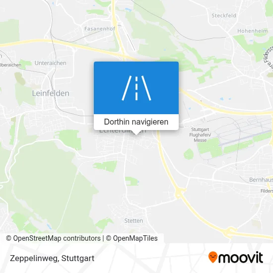 Zeppelinweg Karte