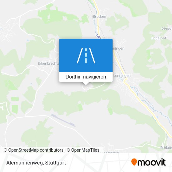 Alemannenweg Karte