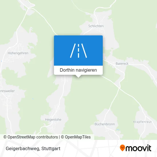Geigerbachweg Karte