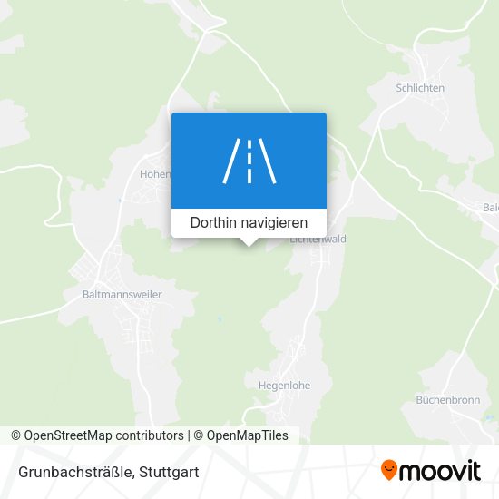 Grunbachsträßle Karte