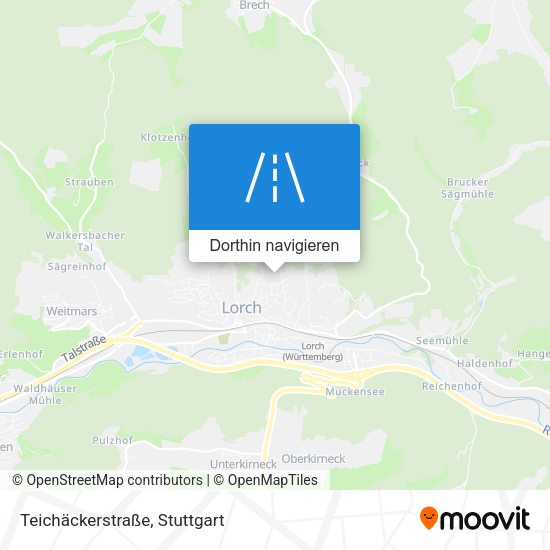 Teichäckerstraße Karte