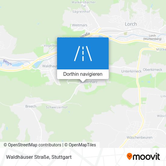 Waldhäuser Straße Karte