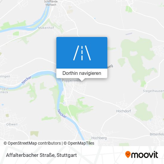Affalterbacher Straße Karte