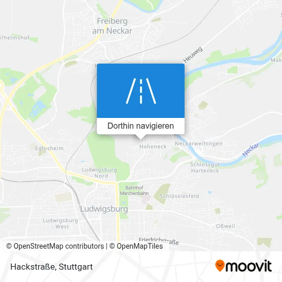 Hackstraße Karte