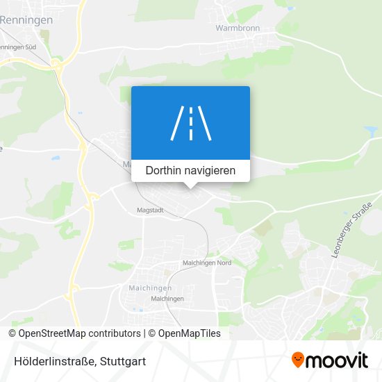Hölderlinstraße Karte