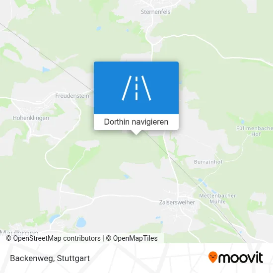 Backenweg Karte