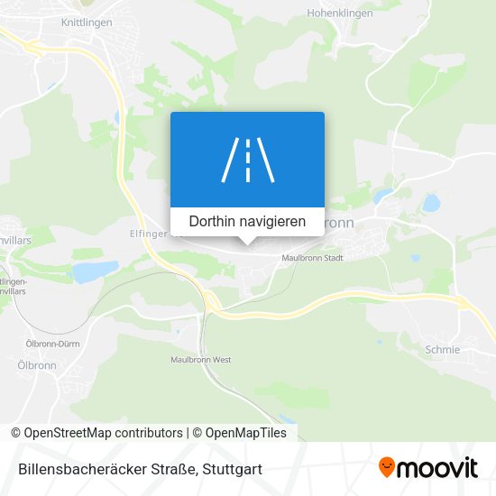 Billensbacheräcker Straße Karte