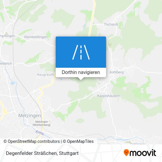 Degenfelder Sträßchen Karte