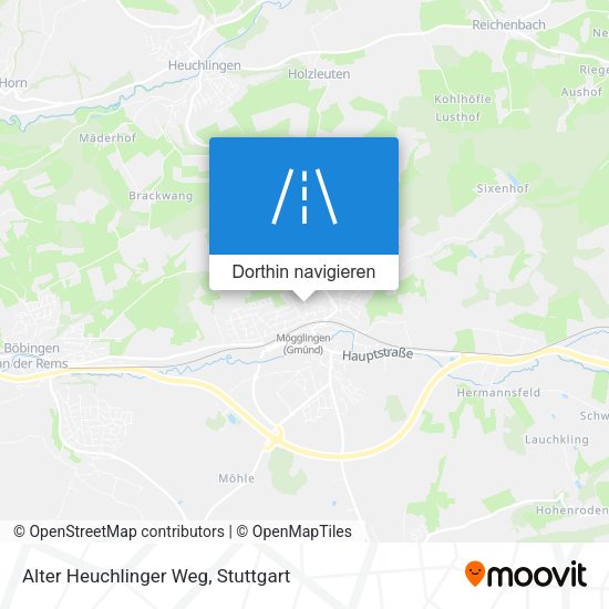 Alter Heuchlinger Weg Karte