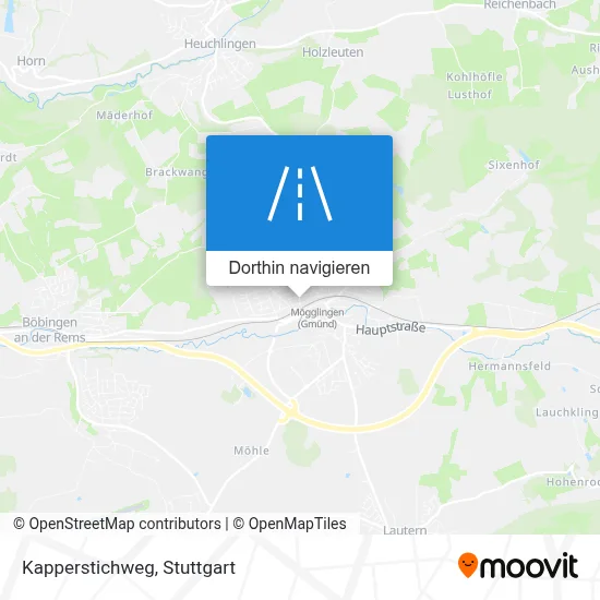 Kapperstichweg Karte