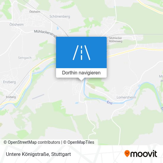 Untere Königstraße Karte