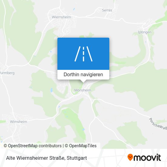 Alte Wiernsheimer Straße Karte