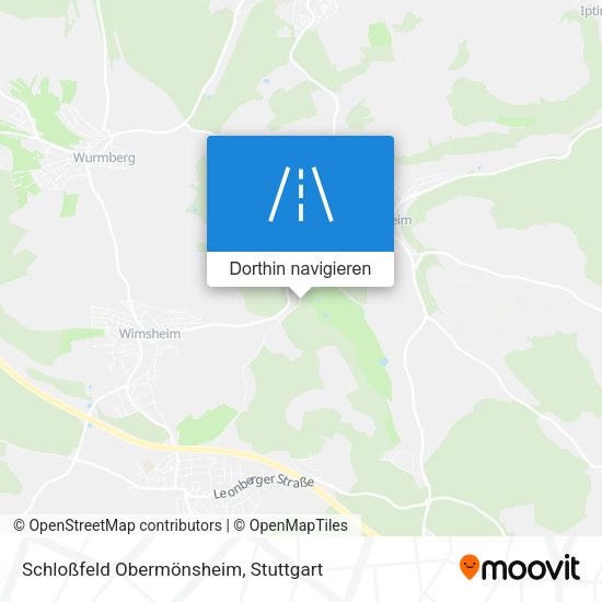 Schloßfeld Obermönsheim Karte