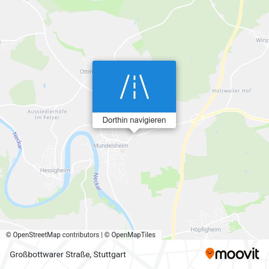 Großbottwarer Straße Karte