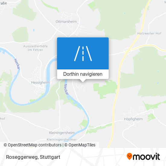 Roseggerweg Karte