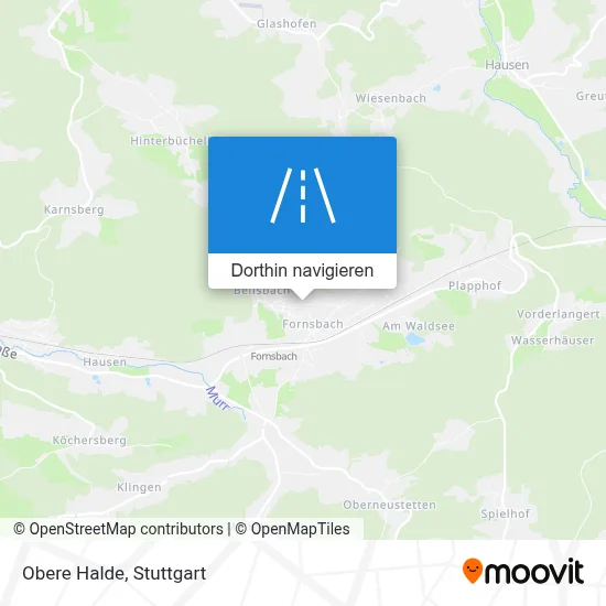 Obere Halde Karte