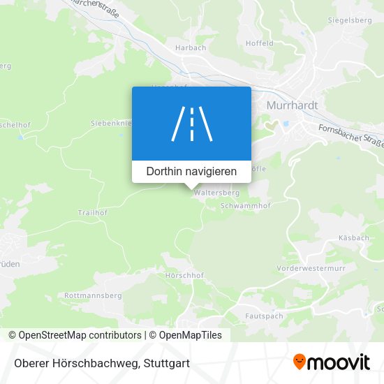 Oberer Hörschbachweg Karte