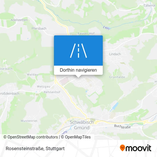 Rosensteinstraße Karte