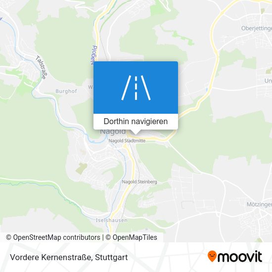 Vordere Kernenstraße Karte