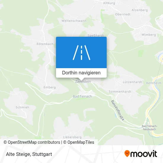 Alte Steige Karte