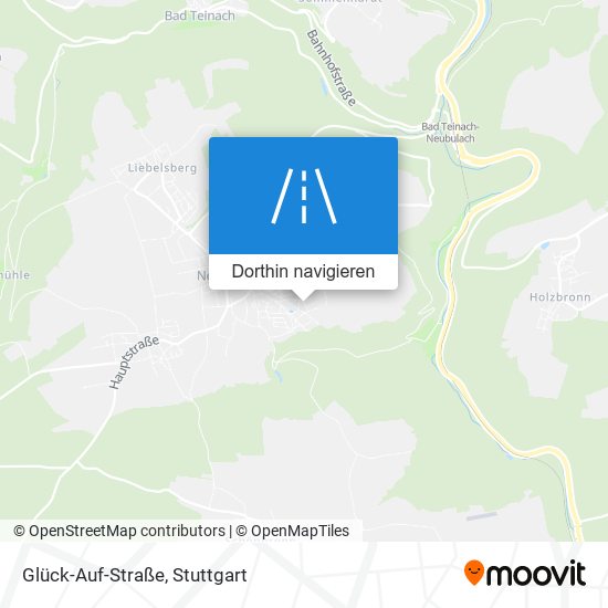 Glück-Auf-Straße Karte