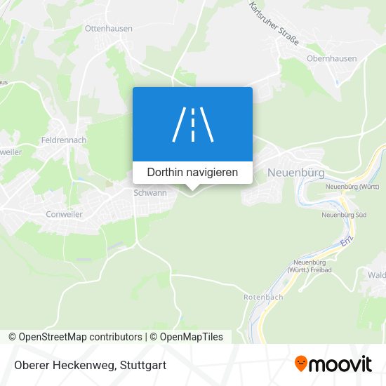 Oberer Heckenweg Karte