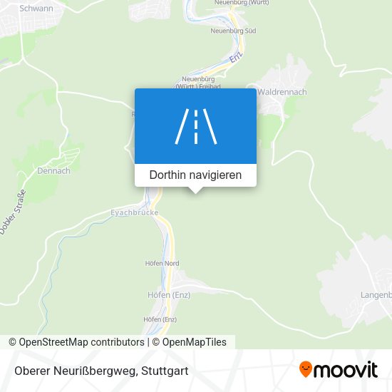 Oberer Neurißbergweg Karte