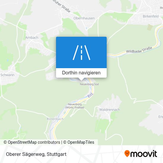 Oberer Sägerweg Karte