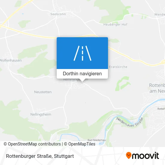 Rottenburger Straße Karte