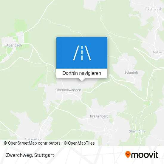 Zwerchweg Karte