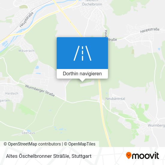 Altes Öschelbronner Sträßle Karte