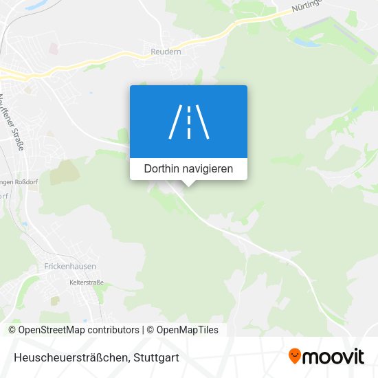 Heuscheuersträßchen Karte