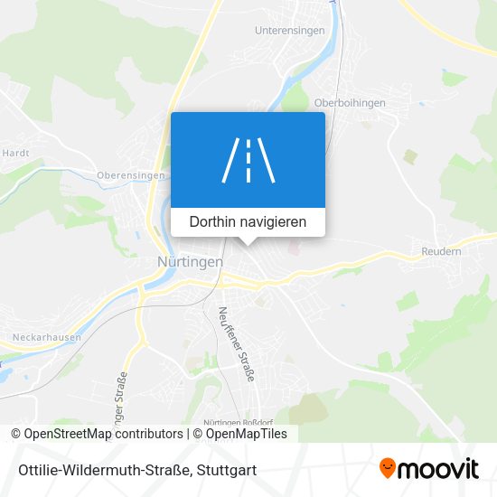 Ottilie-Wildermuth-Straße Karte