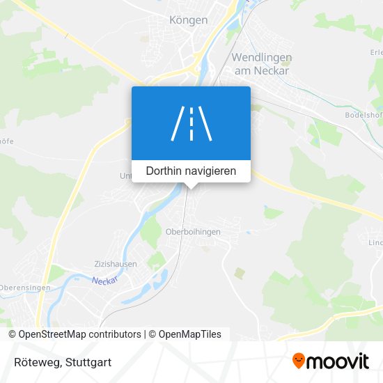 Röteweg Karte