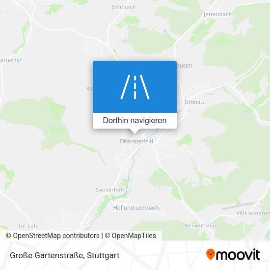 Große Gartenstraße Karte