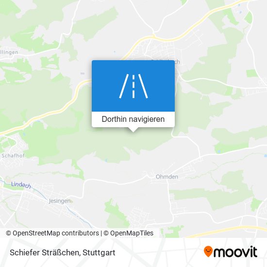 Schiefer Sträßchen Karte
