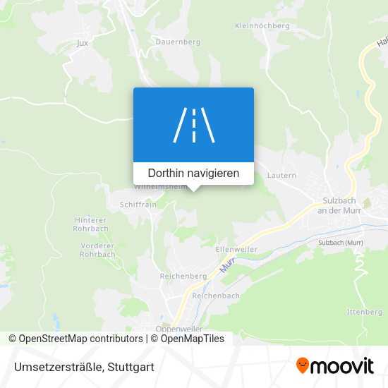 Umsetzersträßle Karte
